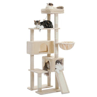 Thumbnail for Treezilla Extra Large Cat Tree Cat Supplies KittyNook Cat Company Light Beige  