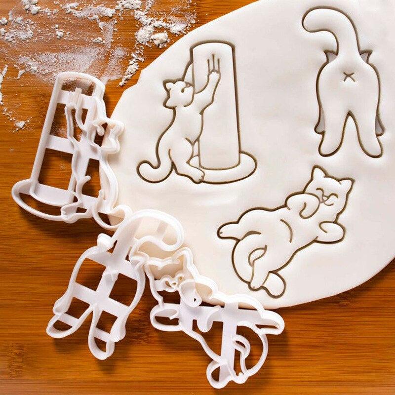 3pcs Cat Cookie Cutters - KittyNook Cat Company