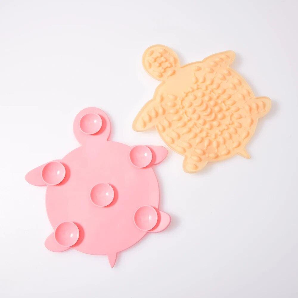 Turtle Treats Silicone Lick Mat front and backside