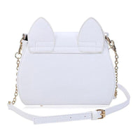 Thumbnail for Luna Crescent Hand Bag in White, back view