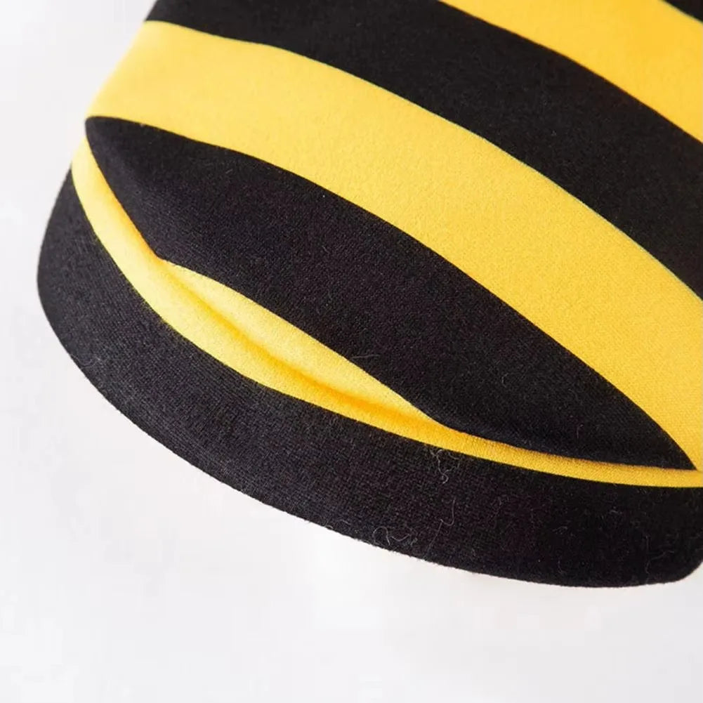 Close-up of the Cute Bee Costume Cats by KittyNook Cat Co.—perfect for a playful pet or cat bee costume!.