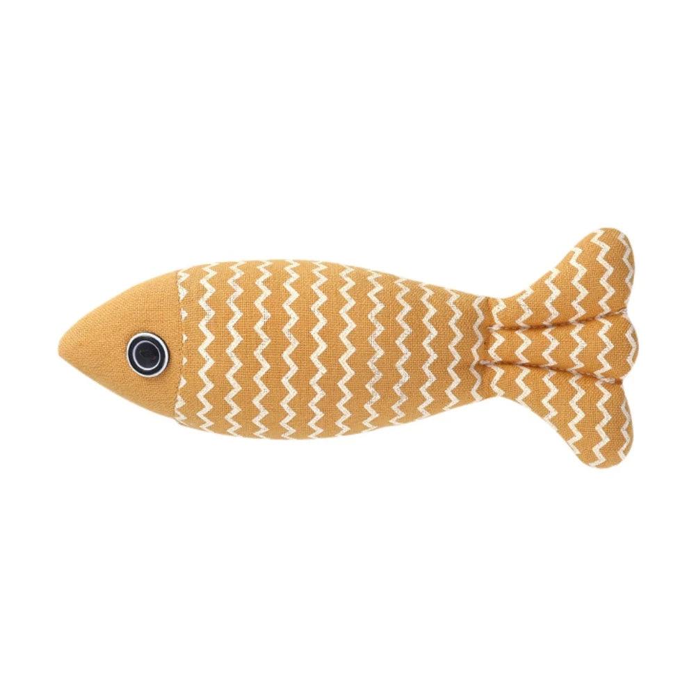 Linen Catch Fish Toy variant photo in yellow