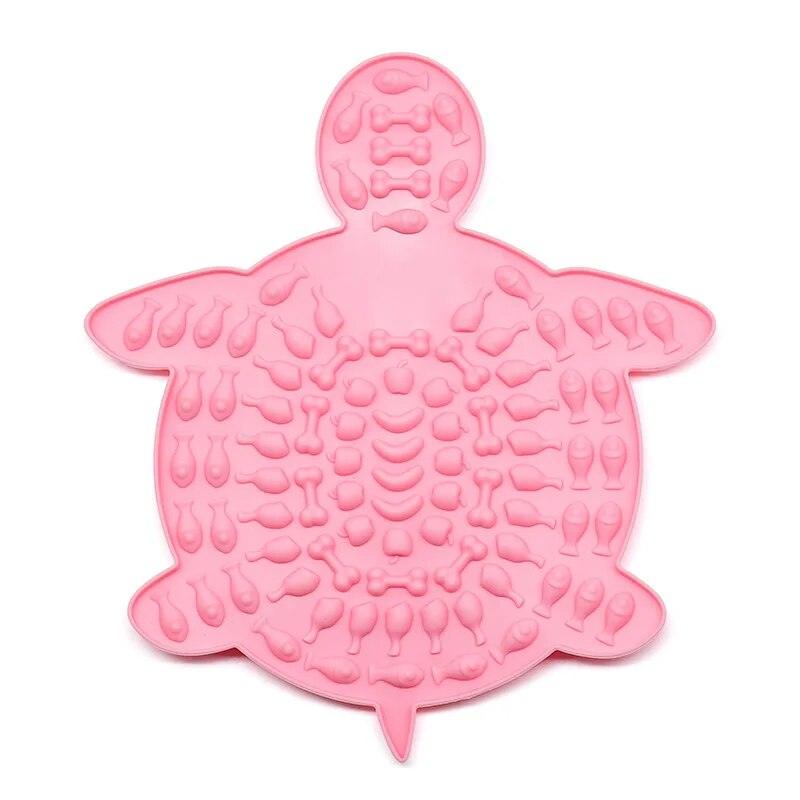 Turtle Treats Silicone Lick Mat in Pink