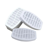 Thumbnail for Three white KittyNook Cat Co. Activated Carbon Filters for Swan Neck Cat Fountain stacked on a white background.