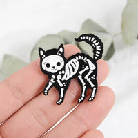 Thumbnail for Spooky Black Cat Enamel Pin product show