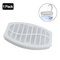 Thumbnail for KittyNook Cat Co. Activated Carbon Filter for Swan Neck Cat Fountain; mesh design shown in use in fountain inset.