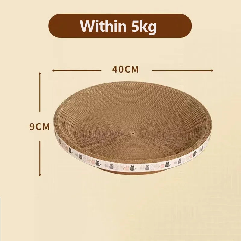 KittyNook Cat Co. Oval Scratching Board, 40x9cm. Doubles as furniture protector. Max load: 5kg.