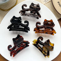 Thumbnail for Five Cute Cat Hair Claw clips from KittyNook Cat Co. in assorted colors—stylish K-style hair accessories.