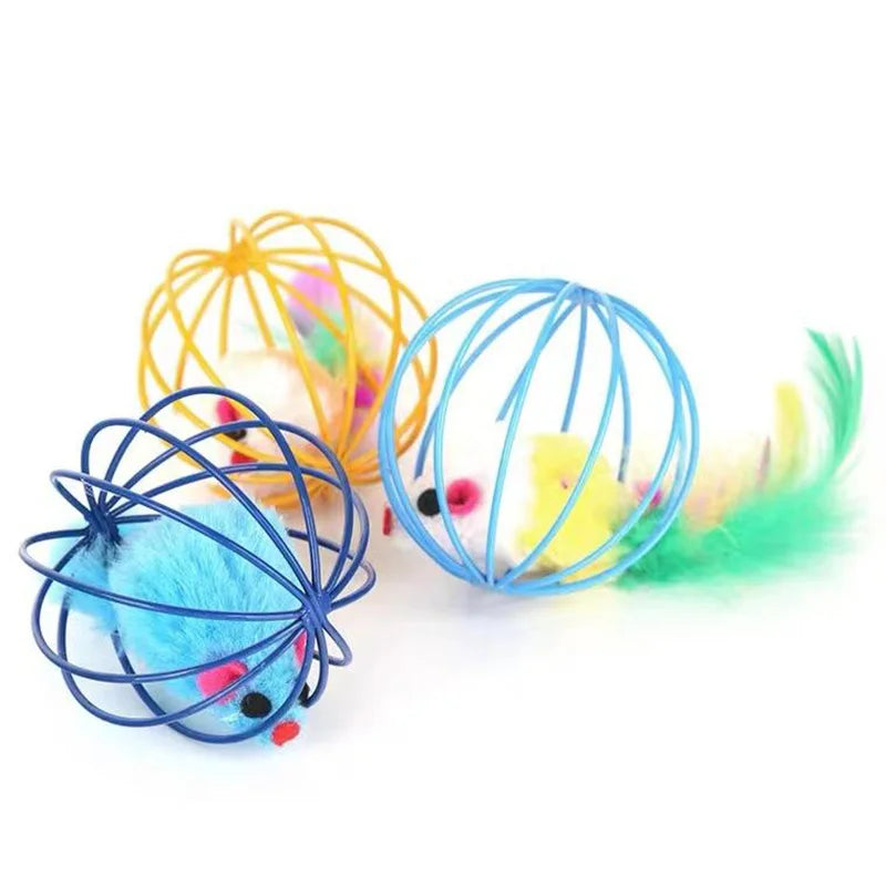 The Interactive Sand-Chase Mouse Cat Toy by KittyNook Cat Co. engages your cat’s hunting instinct on a white background.