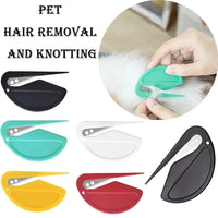 Thumbnail for A hand uses the KittyNook Cat Co. 2-in-1 Pet Knot Remover Grooming Comb on fur, showing five colorful comb options.