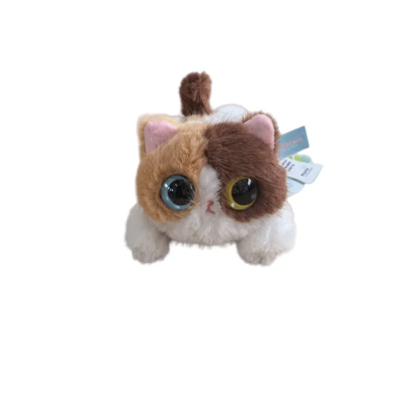 KittyNook Cat Co. Cute Big Eyes Kitten Stuffed Animal Plush Pillow—ideal gift for cat lovers.