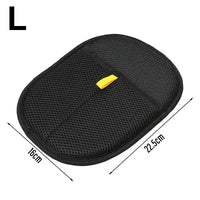 Thumbnail for KittyNook Cat Co. mesh pouch (L), fits Pet Hair Removal Mitts, yellow tab, 16 x 22.5 cm.