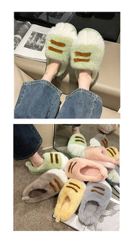 Thumbnail for Cozy Adorable Kitty Claw Slippers by KittyNook Cat Co.—plush, warm, and available in assorted colors.