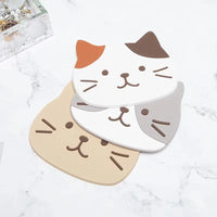 Thumbnail for KittyNook Cat Co. Cat Silicone Cup Coaster Mats feature cute faces and are heat-resistant, non-slip, and stylish.