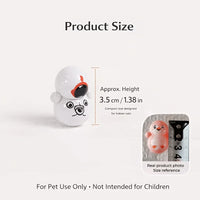 Thumbnail for Small, spherical Cat Rolling Toy Set – Self-Rolling Interactive Cat Toys shown with height dimensions and a reference scale.