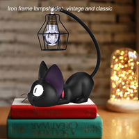 Thumbnail for The KittyNook Cat Co. Cute Black Cat Night Light features an iron frame lampshade and is perfect for your bedroom.