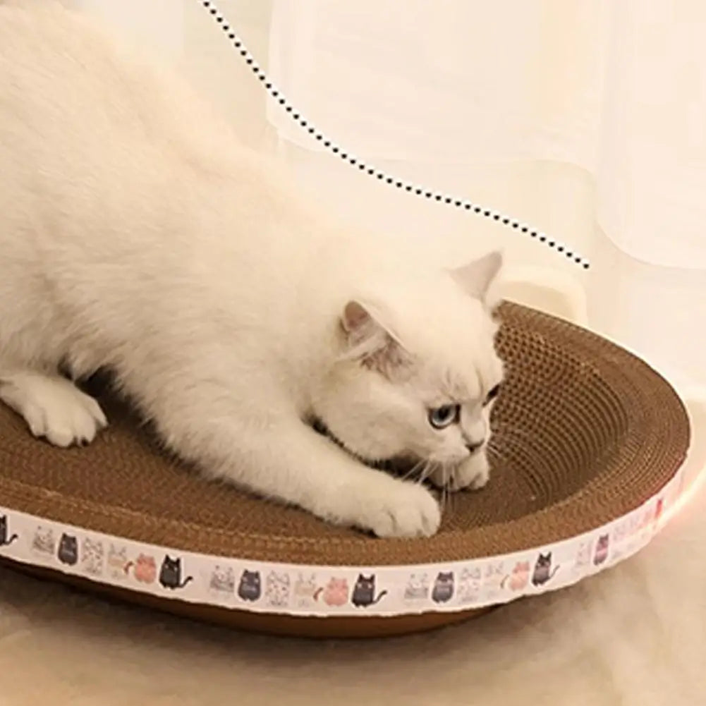 KittyNook Cat Co. Cat Scratcher Cardboard keeps claws healthy and protects furniture—perfect for kneading cats.