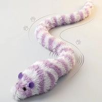 Thumbnail for KittyNook Cat Co.’s Interactive Mouse Chase Toy sparks your indoor cat’s playful instincts with its striped mouse design.