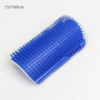 Thumbnail for The Ultimate Self-Cleaning Cat Brush by KittyNook Cat Co. is blue, 153x80cm, with flexible bristles to reduce shedding.