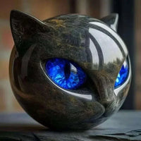 Thumbnail for The Eternal Cat Spirit Keepsake by KittyNook Cat Co. is a shiny cat sculpture—perfect for any paw parent or cat lover.