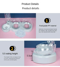 Thumbnail for KittyNook Cat Co.'s Automatic Water Renewal Cat Bowl set with cat-ear bowls and advanced filtration on a pastel background.