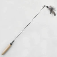 Thumbnail for KittyNook Cat Co.’s Eco-Friendly Wood & Feather Cat Teaser offers natural feline fun with a wood handle and feather toy.