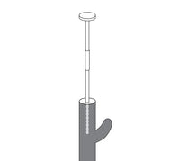 Thumbnail for Illustration of the Stylish Cat Climbing Tower by KittyNook Cat Co., a cylindrical tree with plunger and side handle.