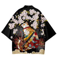 Thumbnail for Elegant Kimono Cat Cloak