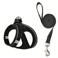 Thumbnail for The Ultimate Escape-Proof Harness & Lead Set by KittyNook Cat Co. keeps your pet safe with reflective strips on every walk.