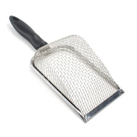 Thumbnail for The KittyNook Cat Co. Premium Metal Cat Litter Scoop with Long Handle is perfect for sifting through sand or dirt.