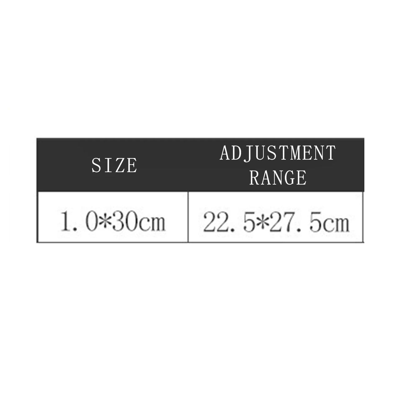 Chart shows size 1.0 x 30 cm for KittyNook Cat Co. Christmas Cat Bow Tie with Jingle Bell, ideal for festive pets.
