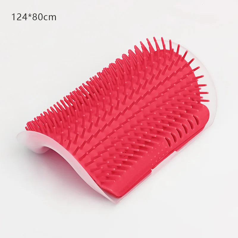 KittyNook Cat Co.'s Ultimate Self-Cleaning Cat Brush (124*80 cm) reduces shedding with flexible bristles.