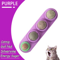 Thumbnail for The All Natural Catnip Lick Bar by KittyNook Cat Co. features 3 treat balls and organic catnip for feline wellness.