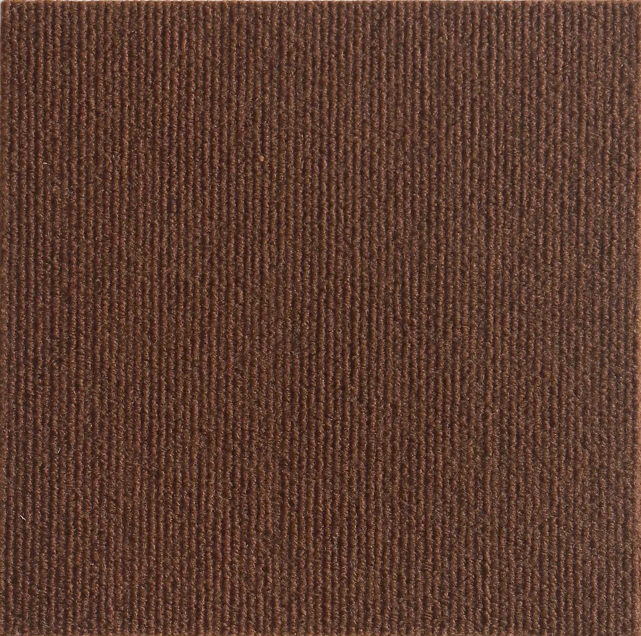 KittyNook Cat Co.'s Self-Adhesive Cat Scratching Board features a brown, textured, vertical ribbed carpet tile design.