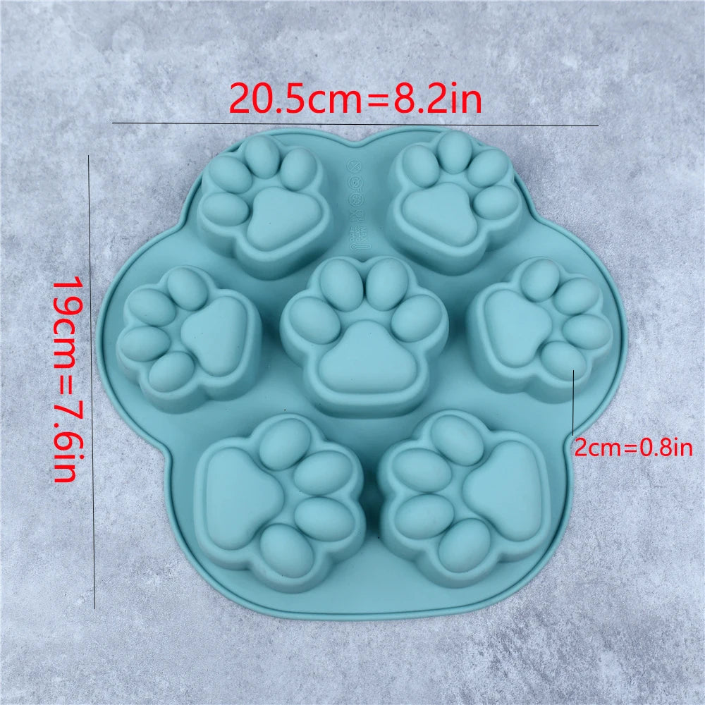 Paw Print Silicone Baking Molds