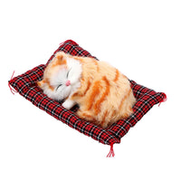 Thumbnail for The KittyNook Cat Co. Sleepy Kitten Plush is perfect as a cute home accessory or car dashboard decoration.
