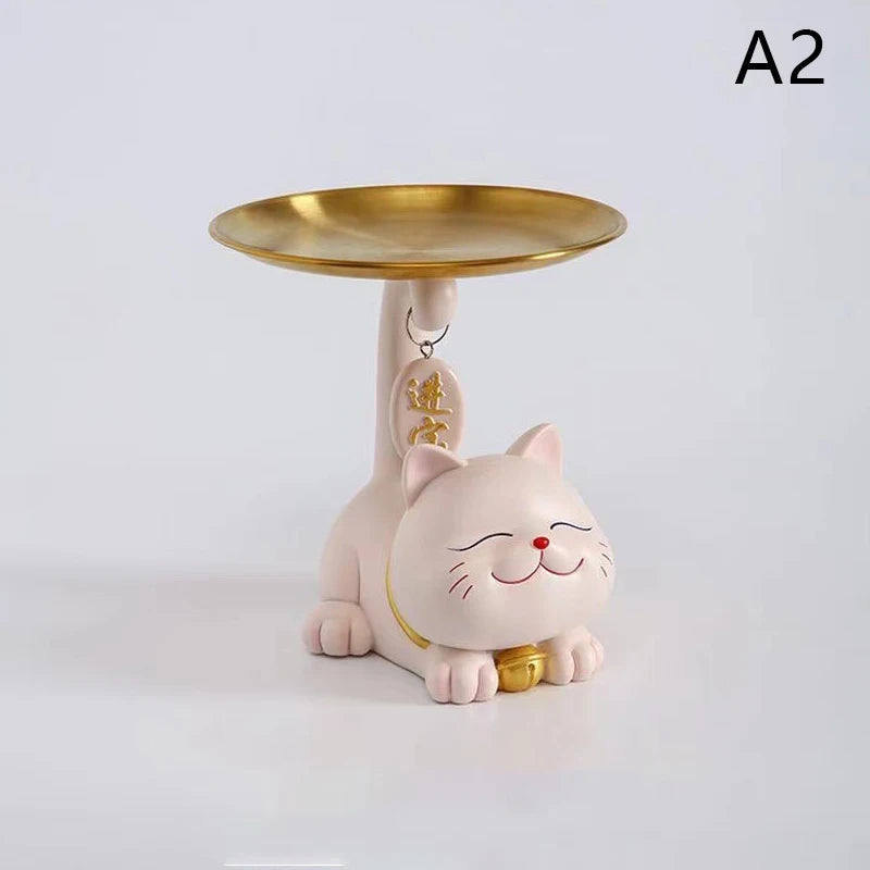 The Chic Cat Metal Key Tray by KittyNook Cat Co. is a charming cat-shaped organizer for your keys or trinkets.