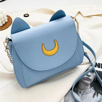 Thumbnail for Luna Crescent Hand Bag in Powder Blue