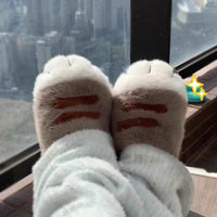 Thumbnail for Relax in Adorable Kitty Claw Slippers by KittyNook Cat Co. by a city window—so cute and cozy! ✨.