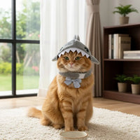 Thumbnail for Cute Cartoon Shark Cat Hat - KittyNook Cat Co.