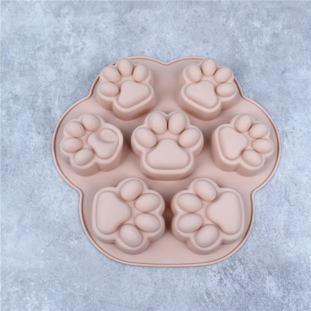 Paw Print Silicone Baking Molds