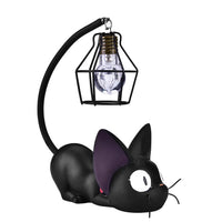 Thumbnail for The KittyNook Cat Co. Cute Black Cat Night Light features a flexible tail that holds the bulb above its head.