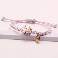 Thumbnail for Enchanting Lucky Cat Charm Bracelet