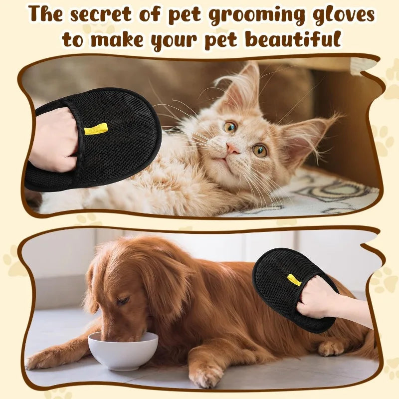 KittyNook Cat Co.'s Pet Hair Removal Mitts make grooming easy and remove pet hair from furniture, bedding, and car seats.