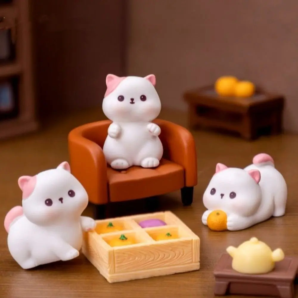 KittyNook Cat Co.'s Creative Cat Doll Car Ornament features cute resin cats—perfect for your car or desk decor.