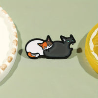 Thumbnail for KittyNook Cat Co.'s Cute Feline Enamel Brooch is the perfect decorative pin for cat lovers.
