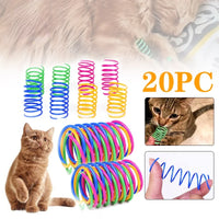 Thumbnail for KittyNook Cat Co.’s Colorful Spiral Spring Cat Toy Pack has 20 bright, fun springs to boost your cat’s play and exercise.
