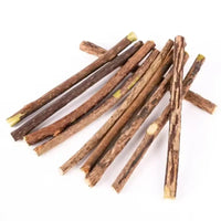Thumbnail for KittyNook Cat Co.’s Natural Silvervine Chew Toy Kit for Cats features brown wood sticks with partially peeled bark.