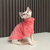 Thumbnail for KittyNook Cat Co. Warm Winter Hoodies for Hairless Kittens—perfect cozy wear for chilly days.