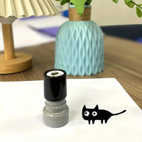 Thumbnail for KittyNook Cat Co. Black Cat DIY Journaling Stamps—perfect for scrapbooking and cute paper crafts.